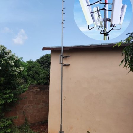 Fabrication d'un support télescopique démontable pour système d'échange de données en zone rurale