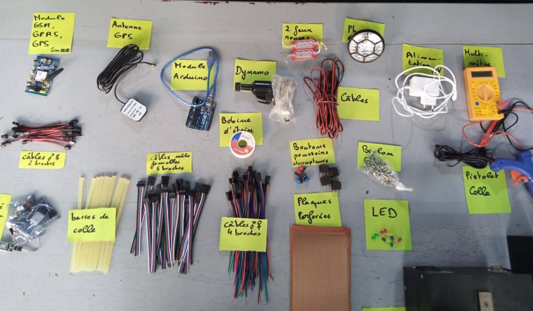 Composants électroniques du projet